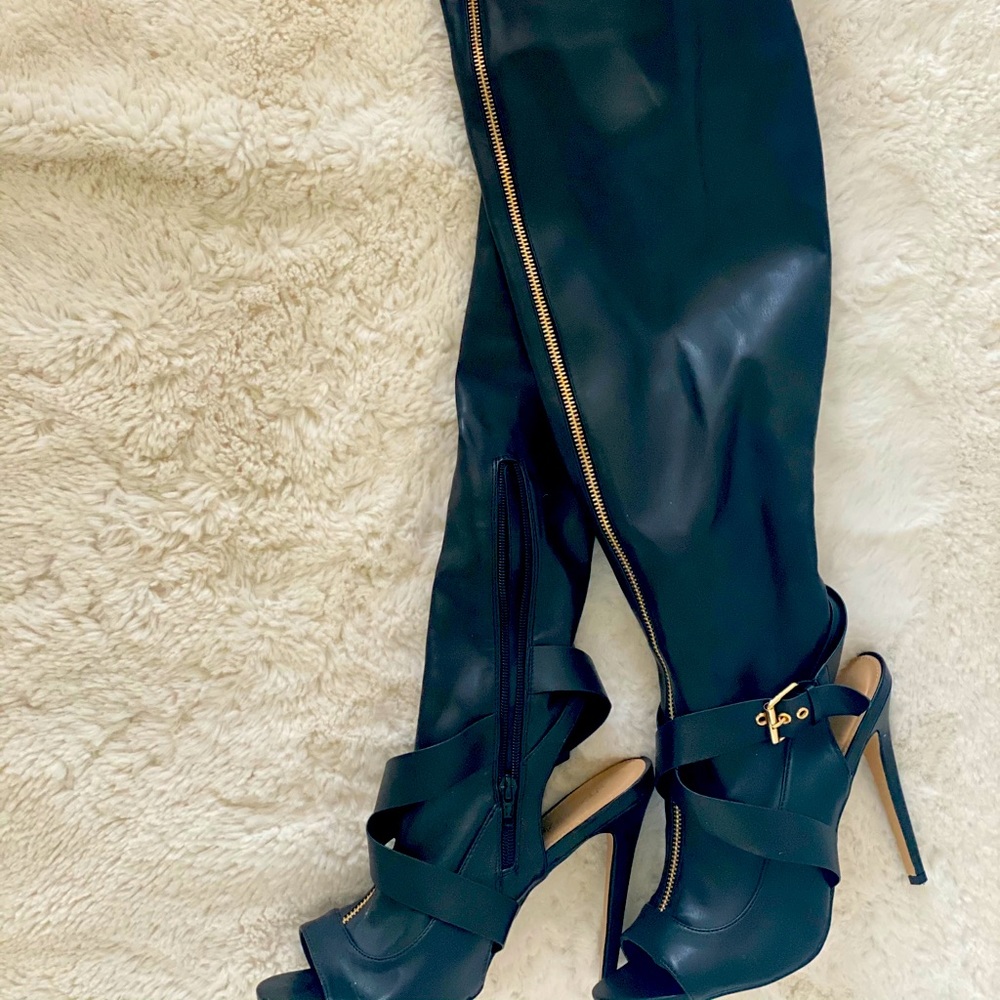 Open toe ThighHi boots